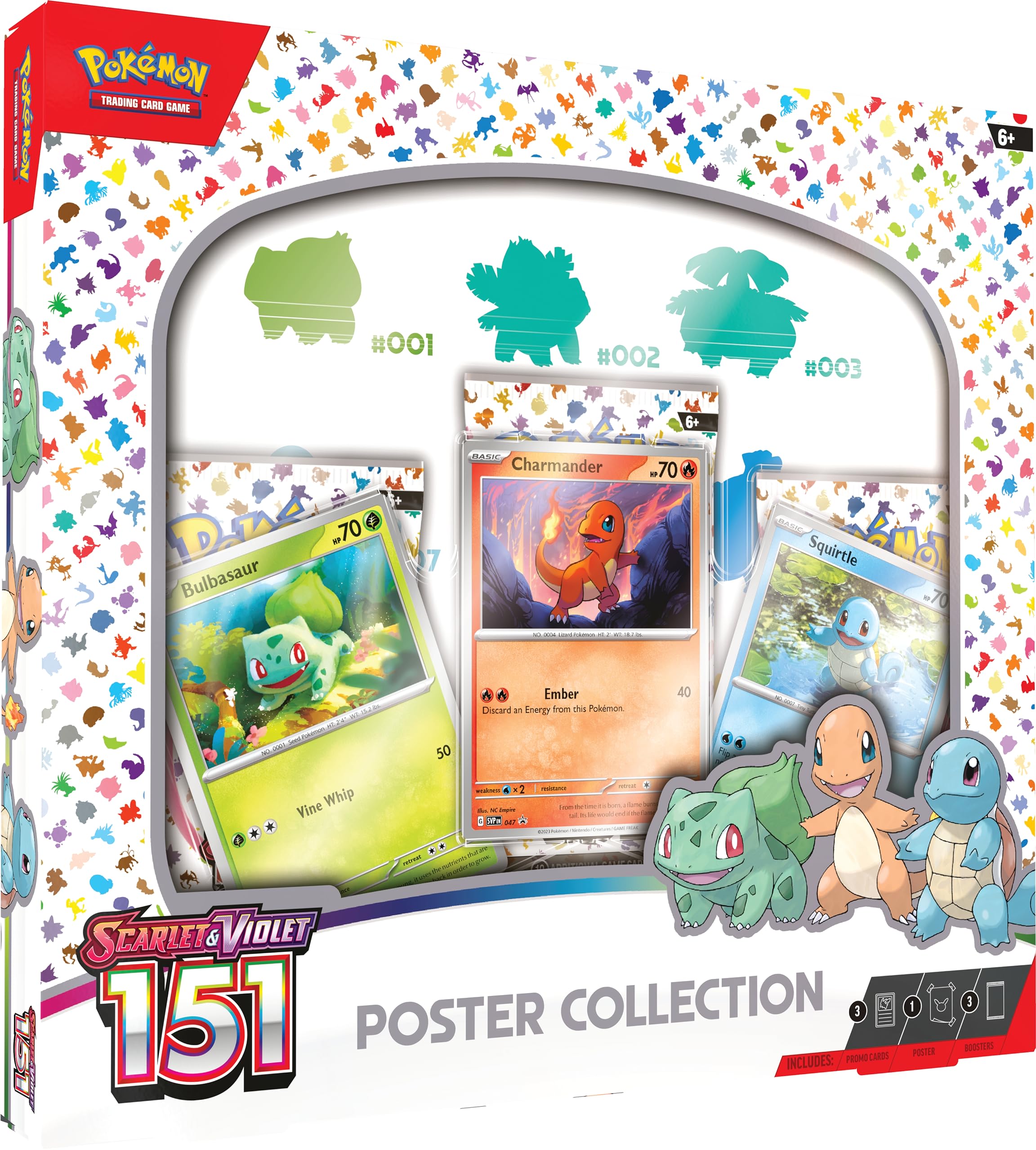 Pokemon - Collezione di poster del gioco di carte collezionabili Pokemon 3.5 Scarlatto & Violetto 151