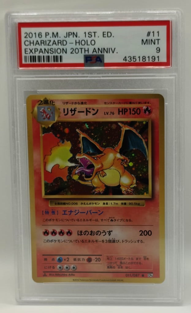 pokemon charizard psa9