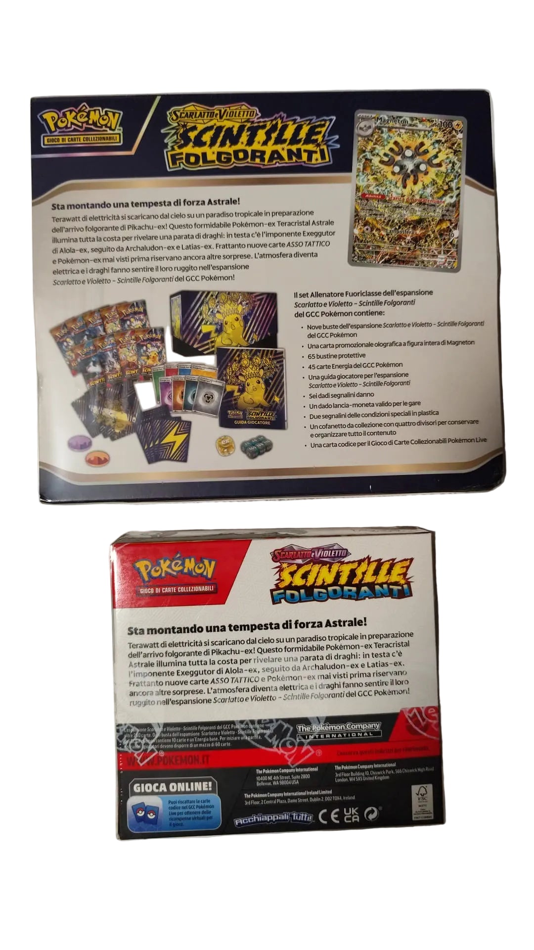 Promo Box Display 36 Bustine -  ITA + set allenatore Scintille Folgoranti
