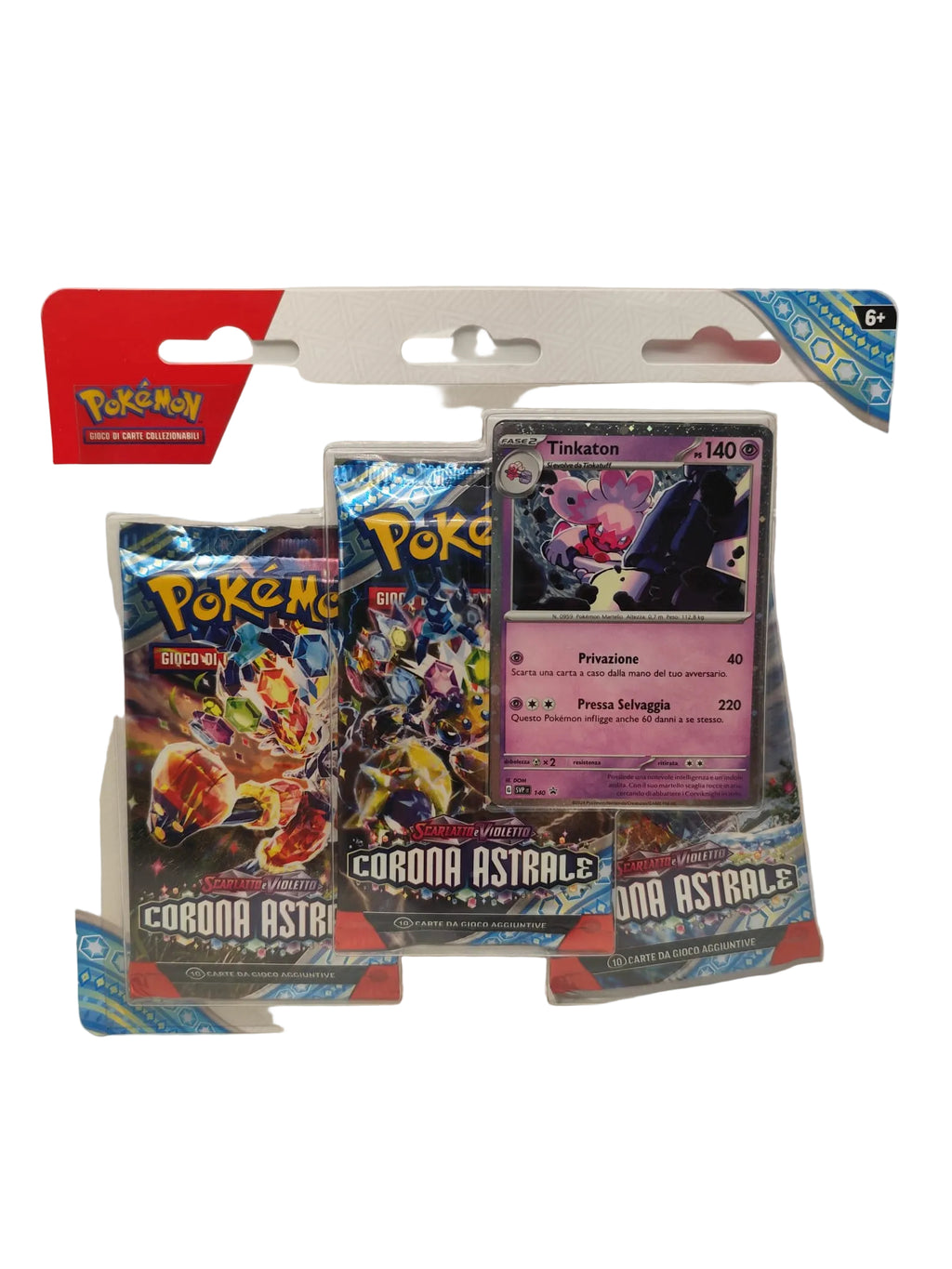 Blister da 3 bustine Pokémon Scarlatto e Violetto - Corona Astrale