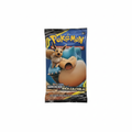 Pacchetto Singolo Pokémon Sole e Luna Gioco di Squadra – art Snorlax & Eevee sfondo bianco