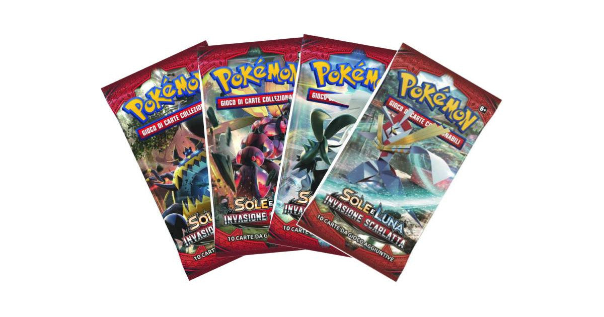 Pokémon Sole E Luna Invasione Scarlatta - ArtSet Completo 4 Bustine - IT