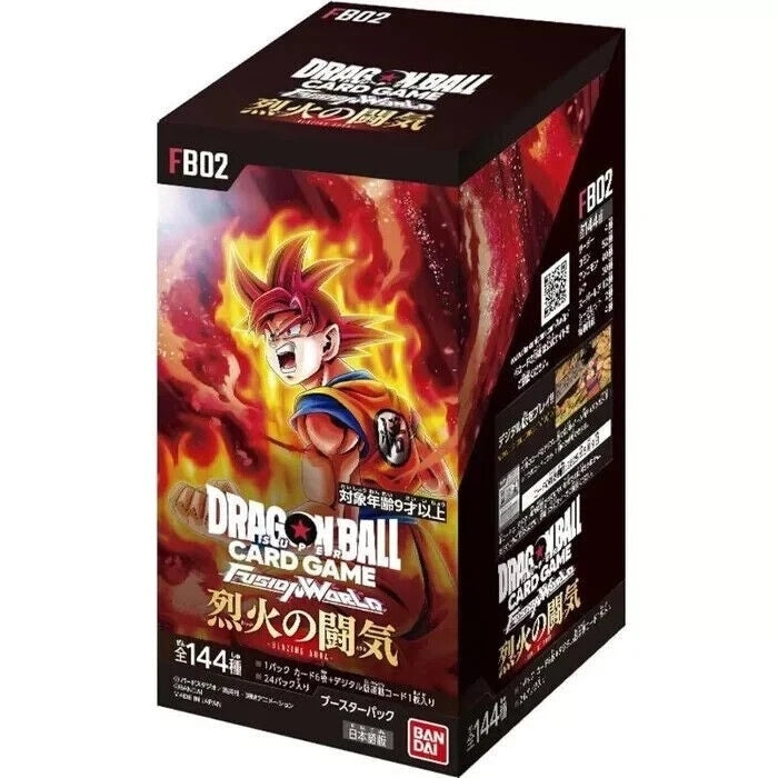 Dragon Ball Super Card Game Fusion World Blazing Aura FB02 Display – 24 Buste (JP)